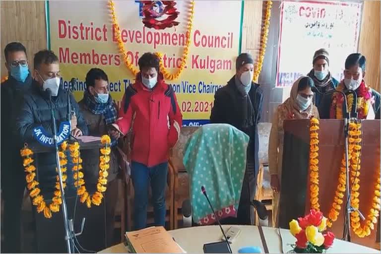 cpim candidate unanimously elected is ddc chairperson in kulgam