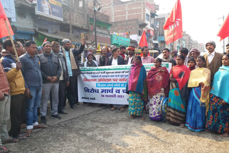 CPI ML activists protest