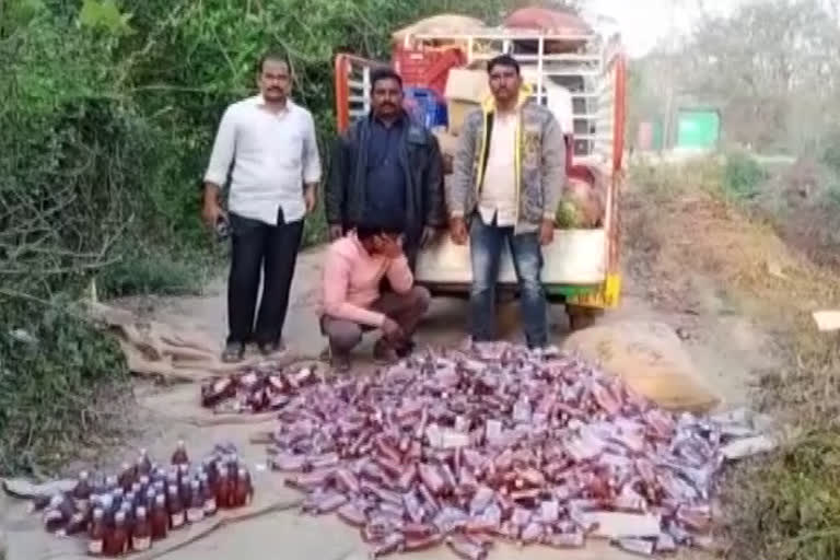 huge wine seized in andhrapradhesh