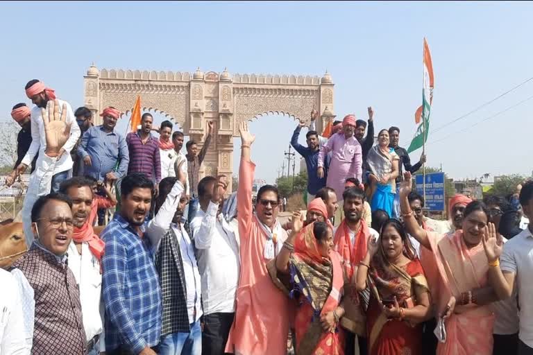 protest of farmers in dhamtari