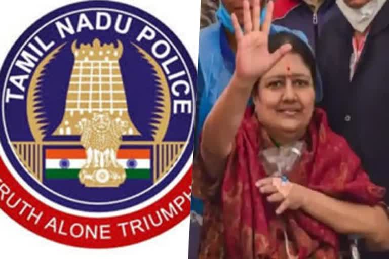 tn police warning amid sasikala welcome ceremony