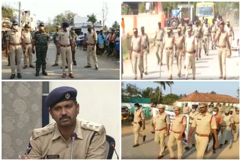 Police flag march across the state in the wake of the election