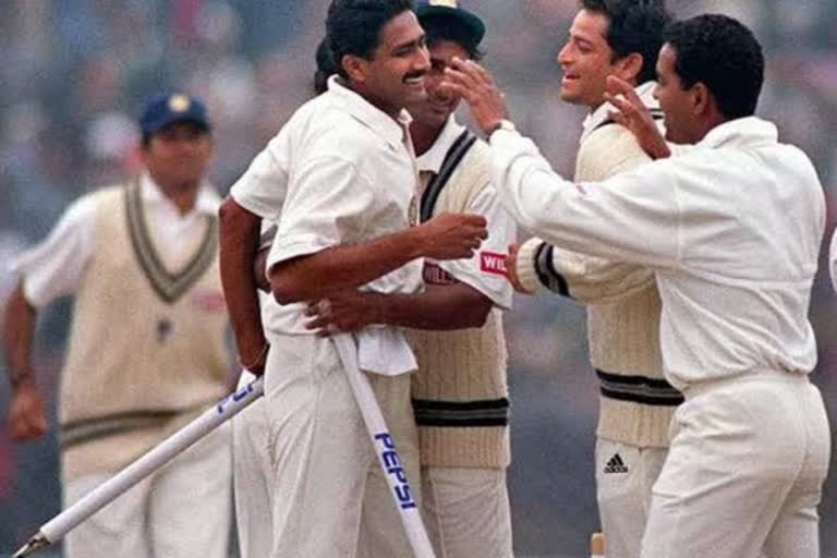 anil kumble became the only second bowler in test history to take all 10 wickets in an innings