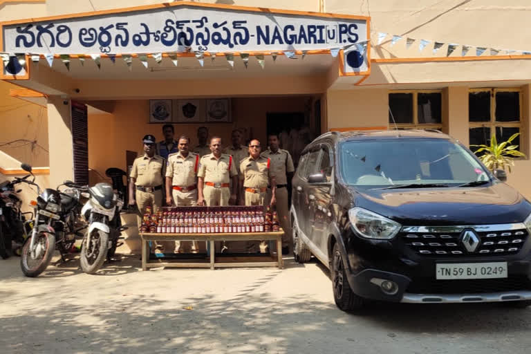 Seizure of illegal liquor