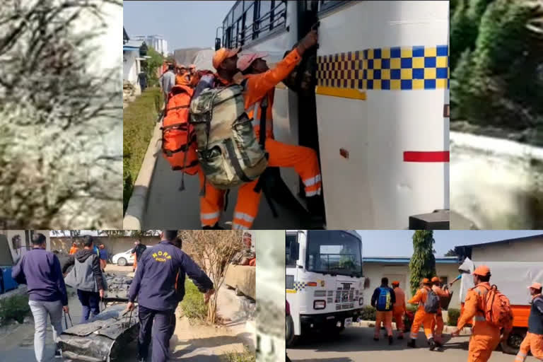 Uttarakhand glacier tragedy rescue teams leave from eighth battalion of NDRF