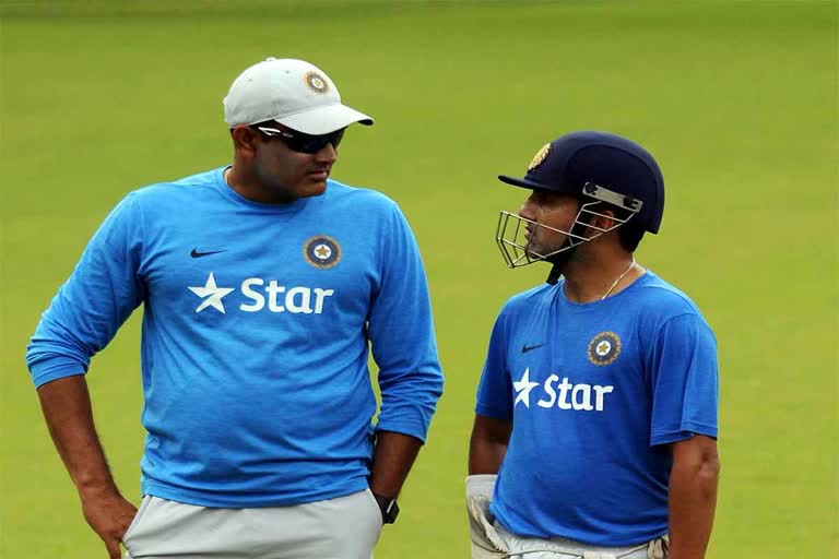 Gautam Gambhir and Anil Kumble