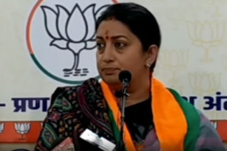 Smriti Irani defends govt on increasing cylinders prices