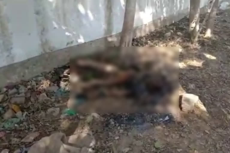 burnt dead body of a man found in rewari