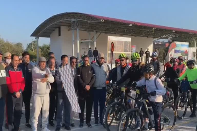 gyanchand gupta cycle rally panchkula