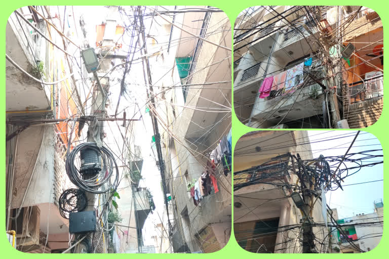 People facing wire and cable problem in khidakee extension