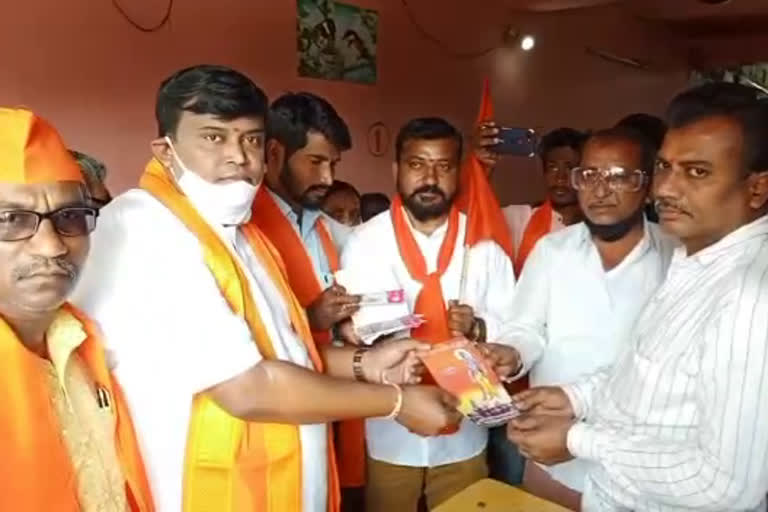 bjp peddapalli district incharge says all hindus should take part in construction of rama mandir