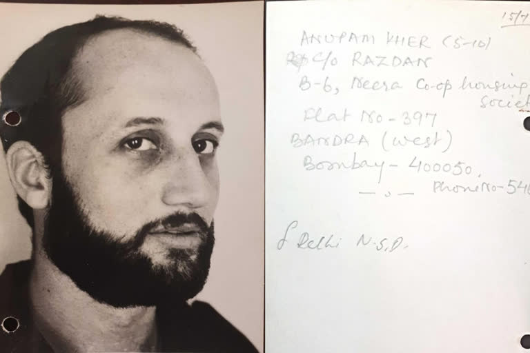 Anupam Kher shares his portfolio pictures taken in 1981