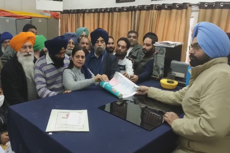 Shiromani Akali Dal candidates filed nomination papers