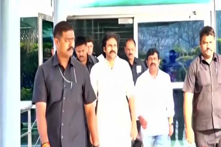 Janasena chief Pawan Kalyan leaves for Delhi