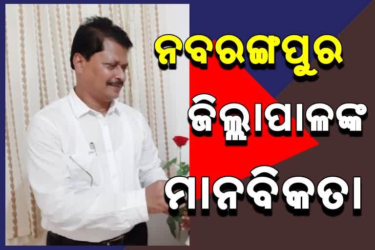 nabarangpur collector shows humanity by admitting two injured into hospital