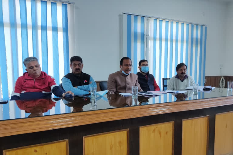 Meeting held in Dharamshala regarding preparations for BJP himachal Working Committee meeting