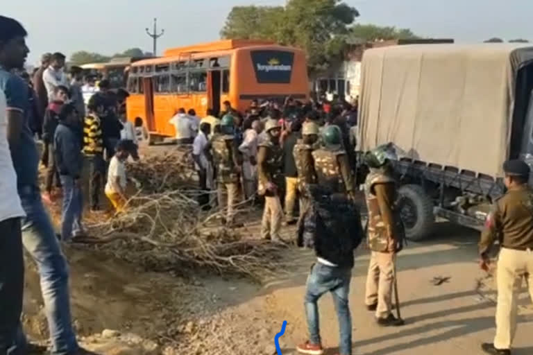 Road accident in bhind