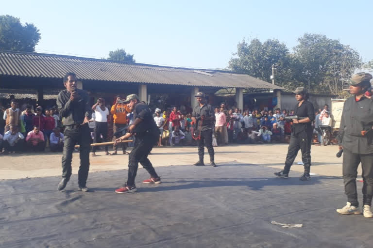 police conducts awareness campaign against naxalites through drama in jamshedpur