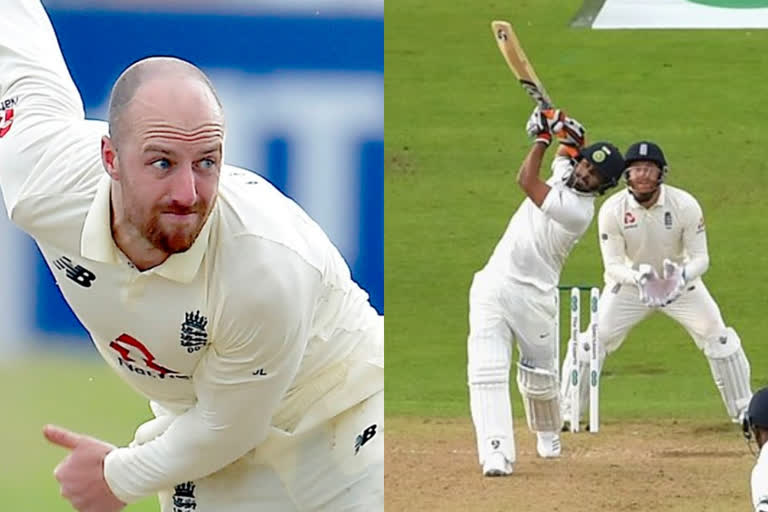 England's left-arm spinner Jack Leach