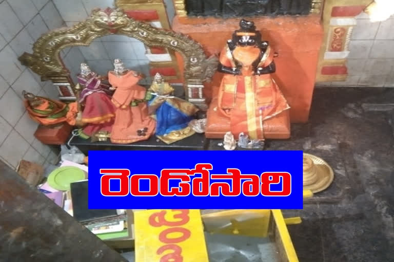 Theft at Kasibugga Sita Rama Anjaneya Swamy Temple in Warangal city