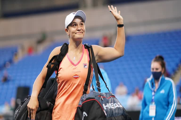 Watch: Ash Barty makes Grand Slam return with 6-0 6-0 win