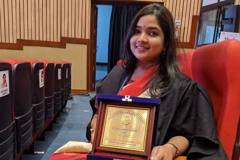 BMCRI Gold Medalist Dr. Neeraja T.G.