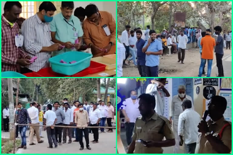 Ongoing counting of votes in Aluru zone of East Godavari district