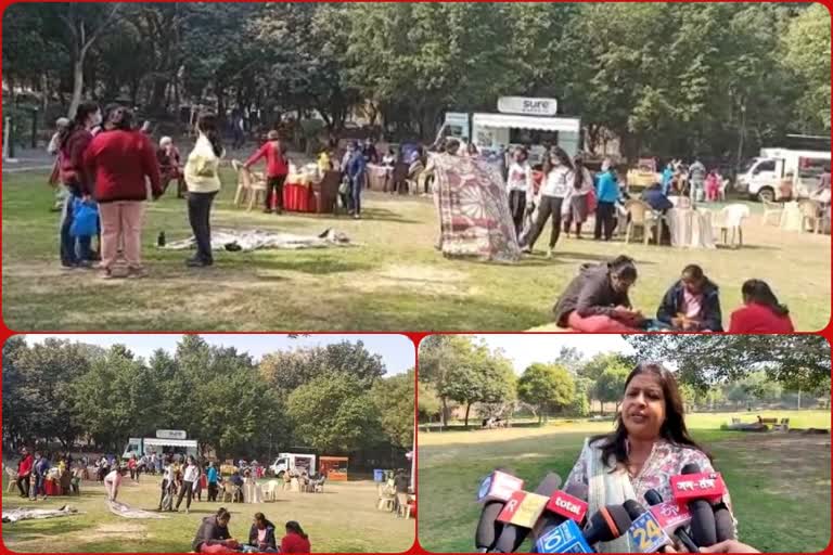 RWA organized picnic program at Joggers Park in Vasant Kunj of South Delhi