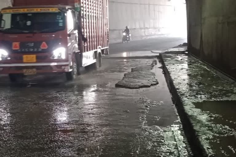 Waterlogging problem in Mundka underpass of Delhi