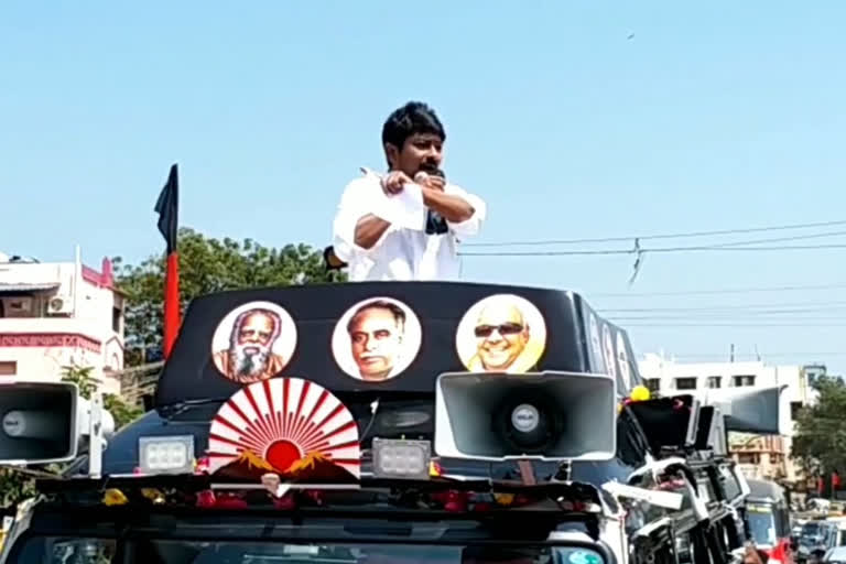 dmk youth wing secretary criticize deputy cm and his son