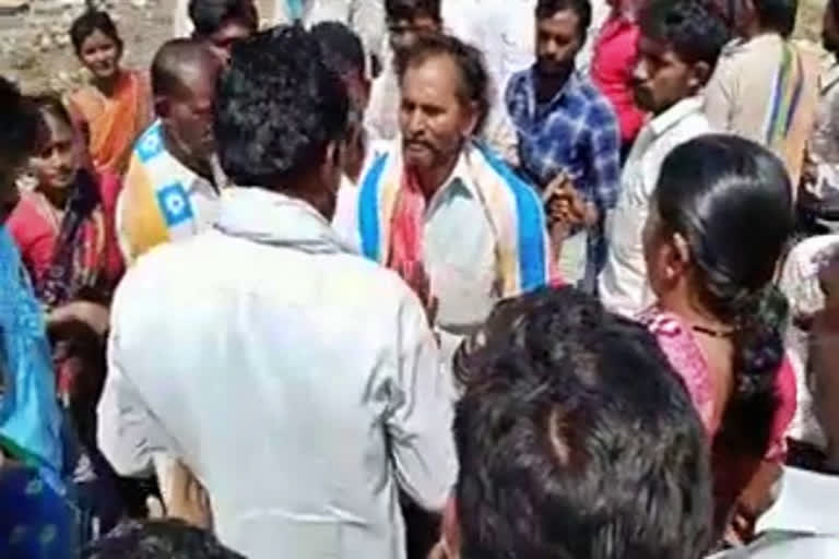 Clashes at nomination centers in Kosigi zone of Kurnool district