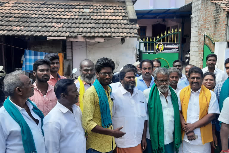 ayyakannu protest in minister valarmathi house