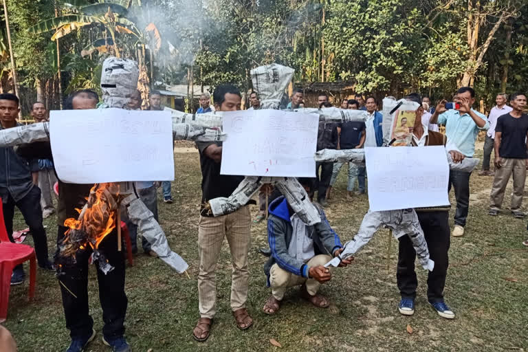 ছয়গাঁৱৰ শান্তিপুৰত গাৰো জাতীয় পৰিষদৰ প্ৰতিবাদ