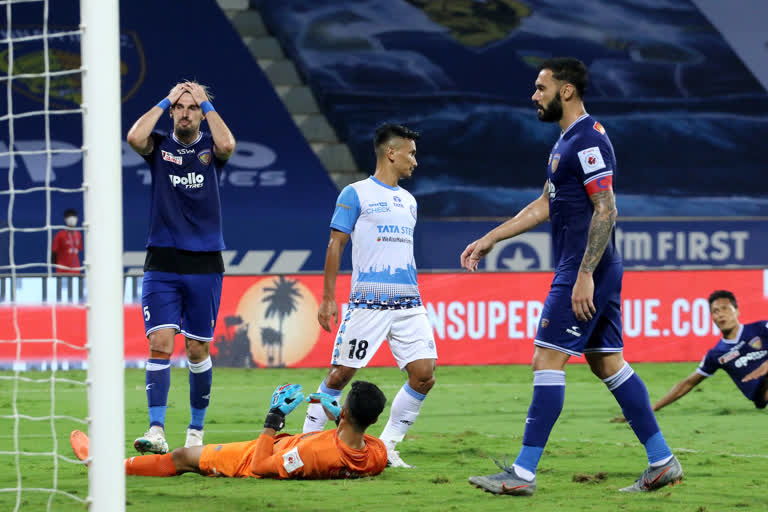 ISL: Jamshedpur playoff hopes afloat as Chennaiyin shoot themselves in the foot