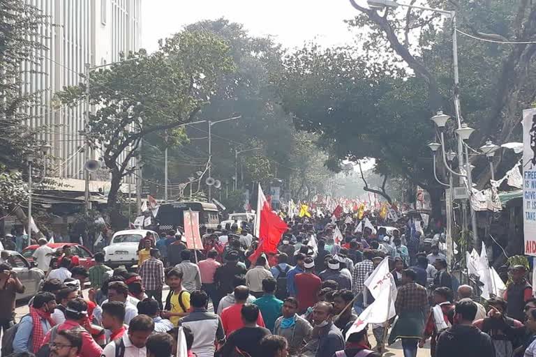 left youth nabanna march today