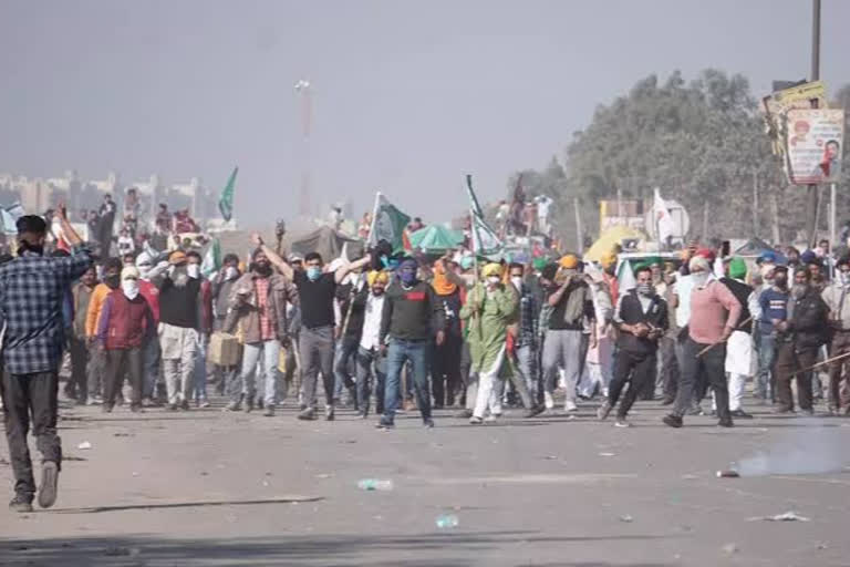 tractor rally violence