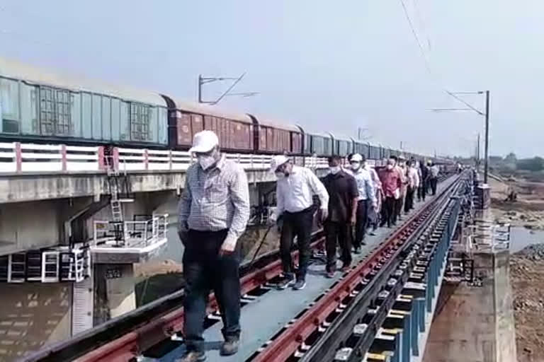 Gajanan Mallya, General Manager, South Central Railway, inaugurated a new railway station at Pocharam in Mahabubabad district