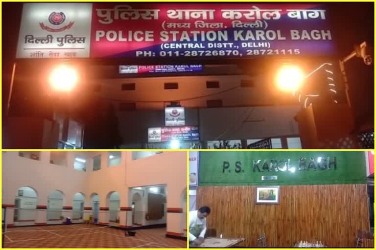 karlbagh police station beautification by sho maninder singh