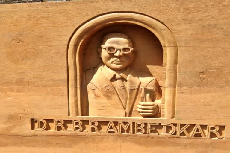 Portrait of Ambedkar in the Chariot of Raichur Temple