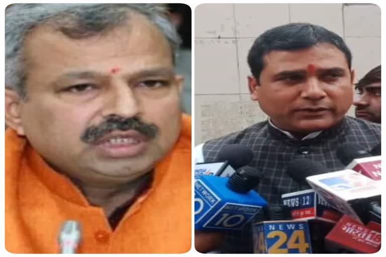 bjp mla nand kishore gurjar met family of late rinku sharma in mangolpuri in delhi