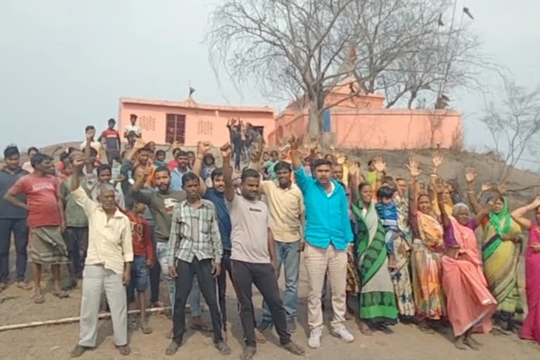 bccl management and administration reached to remove temple in dhanbad