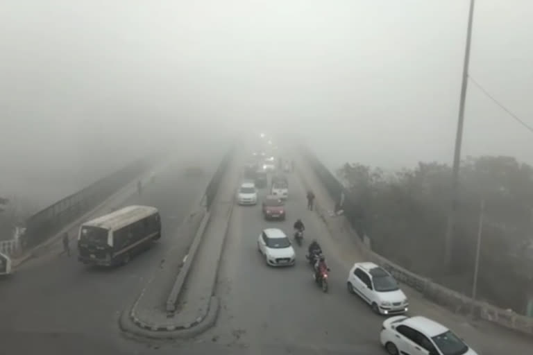 Shadow Fog in the capital Delhi