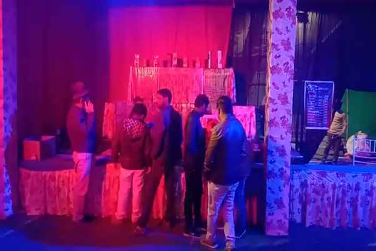 Liquor being sold during the Mainpat Festival