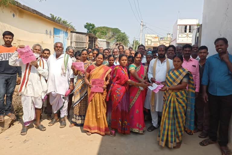 Panchayat election campaign in full swing in Srikakulam district amudalavalasa