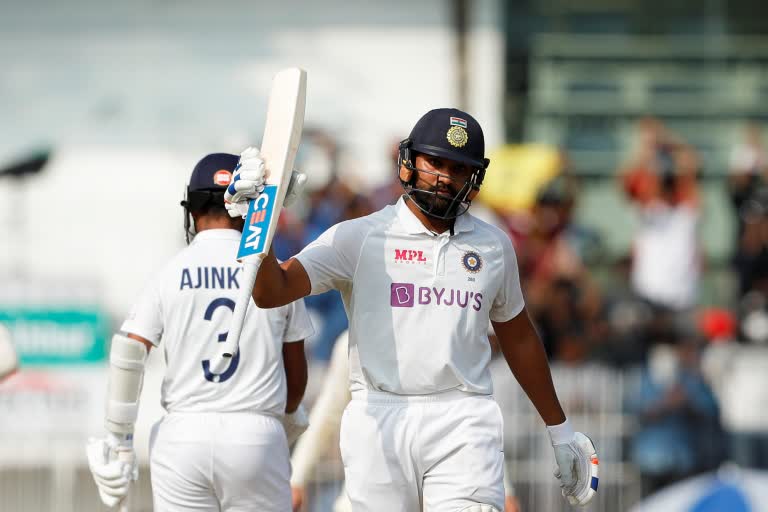 Rohit slams 161, India finish Day 1 on 300/6