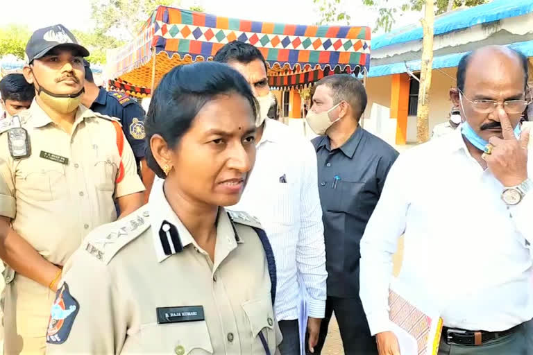 SP who examined the conduct of polling in kurupam vizayanagaram