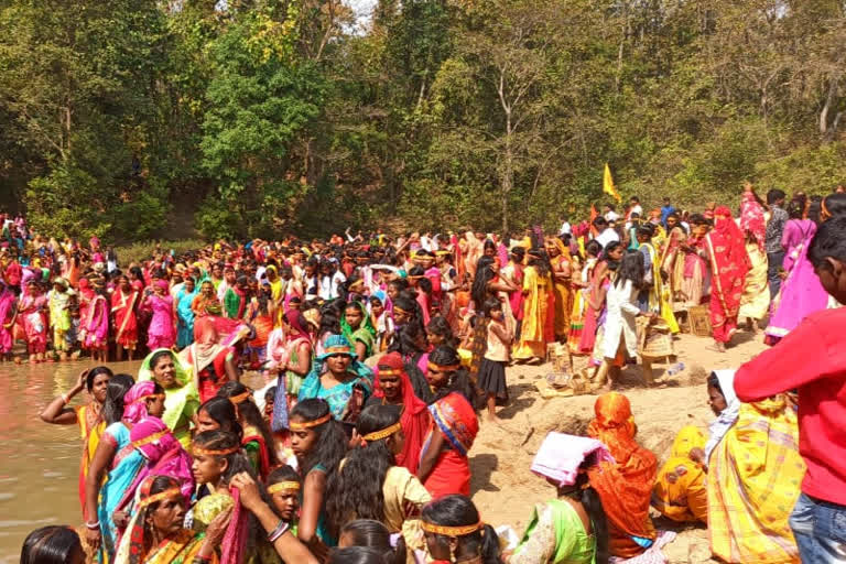 three day celebrations begin at kolebira maa bagchandi temple in simdega