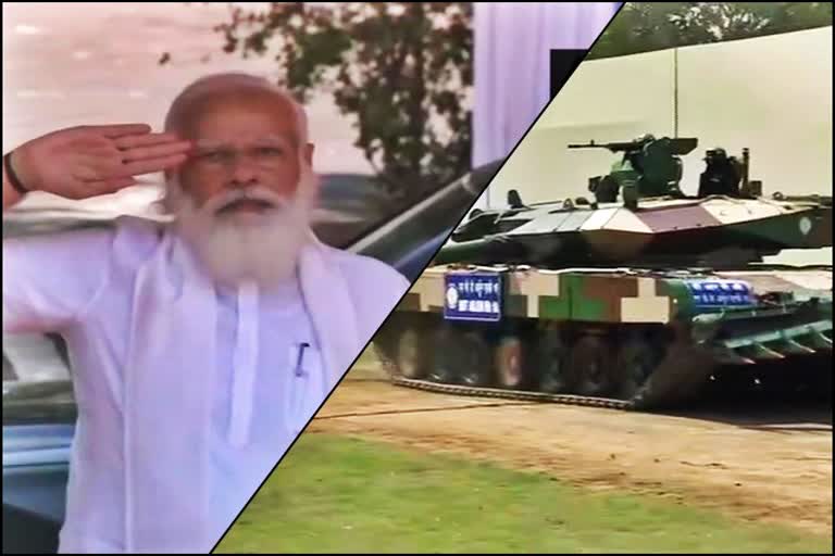 PM Modi hands over Arjun Main Battle Tank to Indian Army