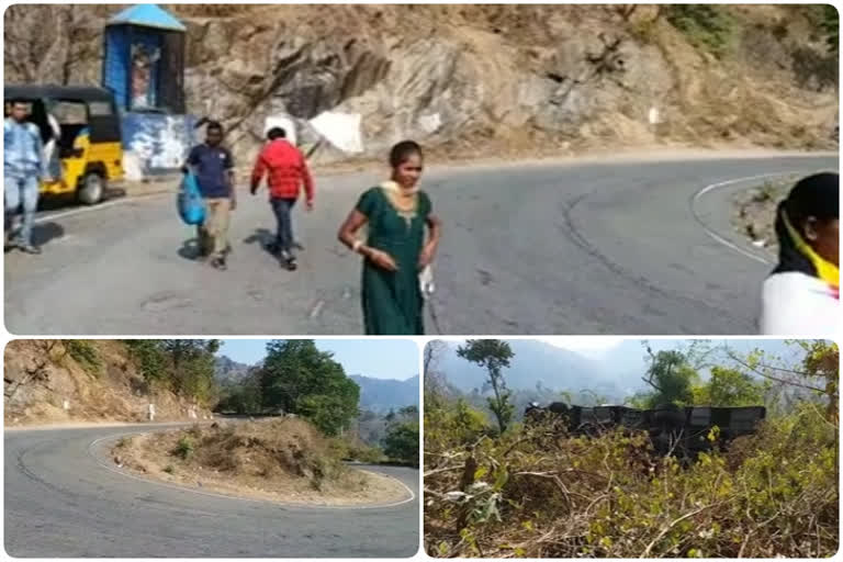 hyderabad bus rolled of at araku