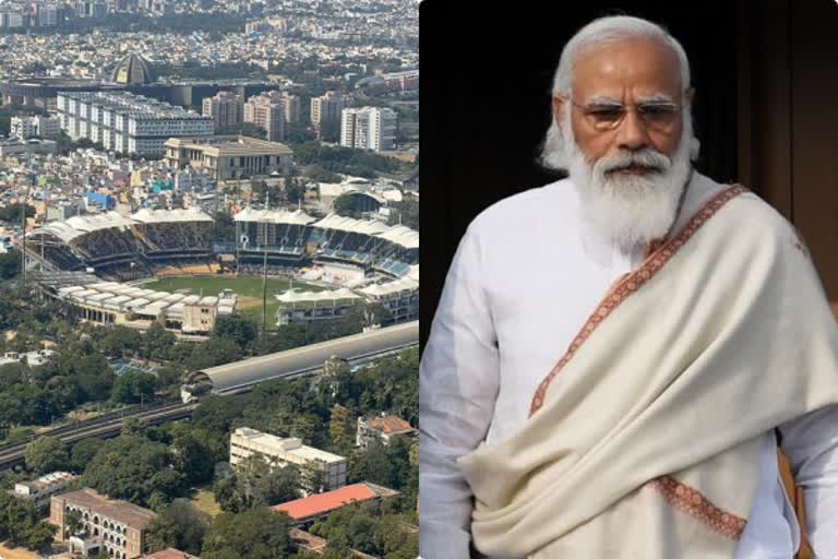 Modi on Chennai Test Match